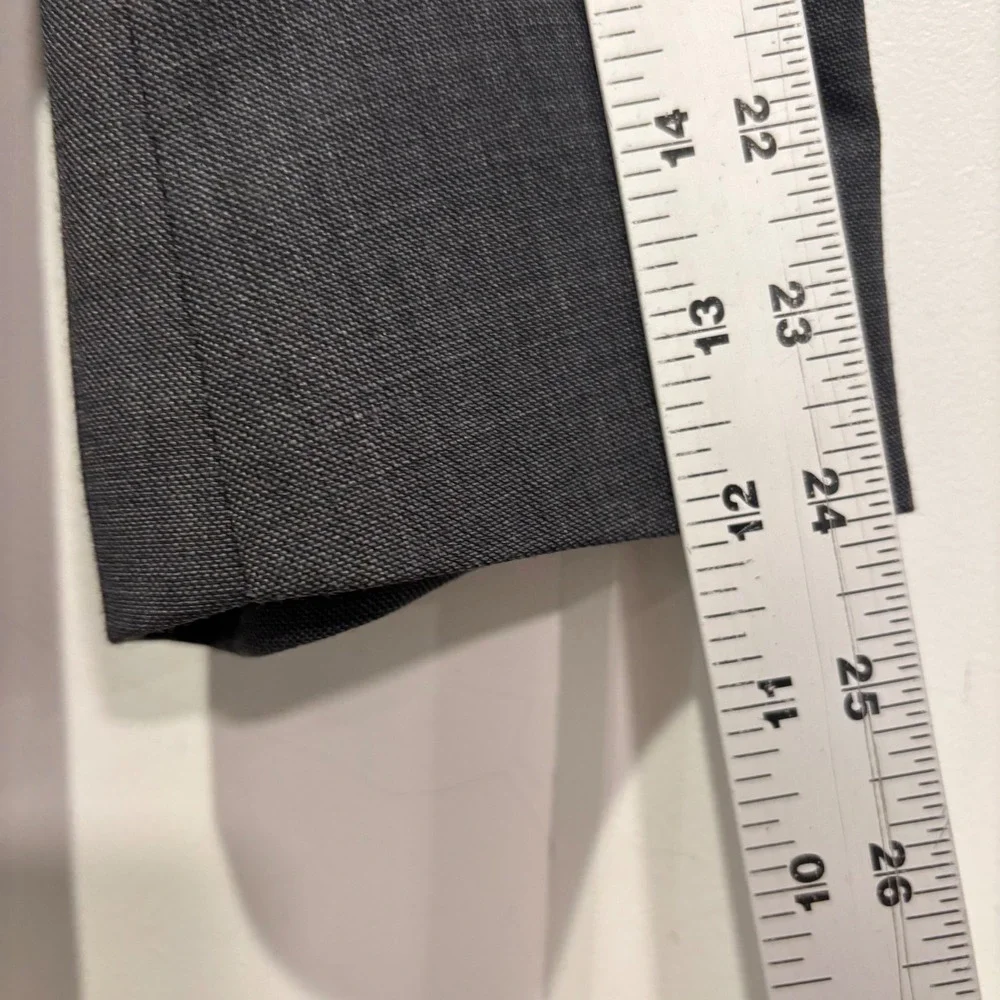 Kenneth Cole Charcoal Gray Two Button Blazer Sport Coat Jacket Triple Pocket 40R